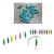 100 Pcs of Plastic I-Shape Joint/Connector for Aquarium Air Pump Line Tube
